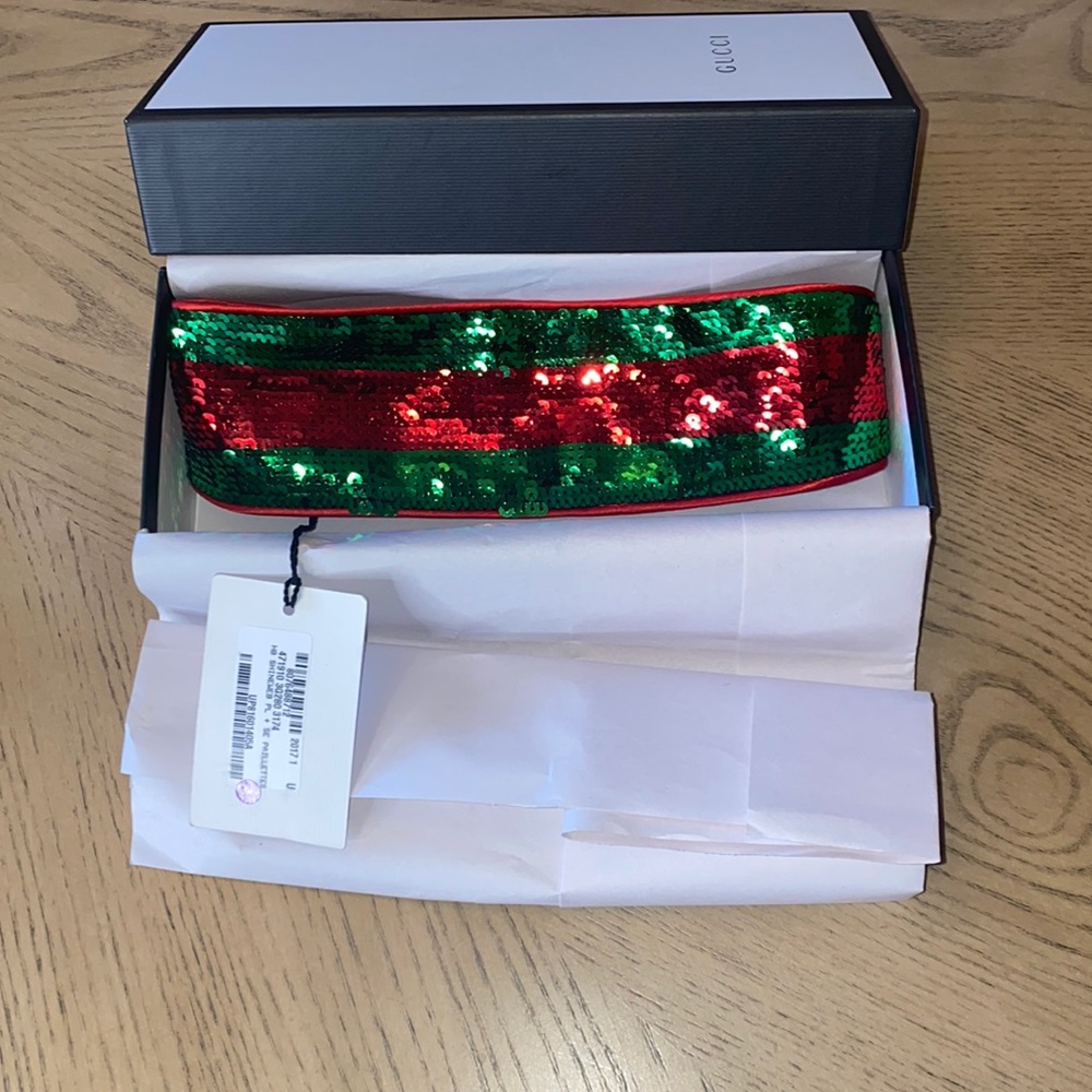 ❤️ Authentic Gucci Sequined Headband - Picture 3 of 5